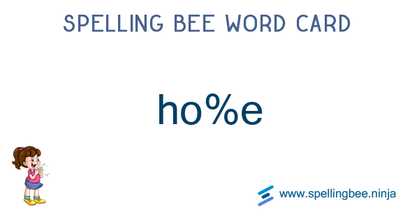 spelling-words-containing-ho-e